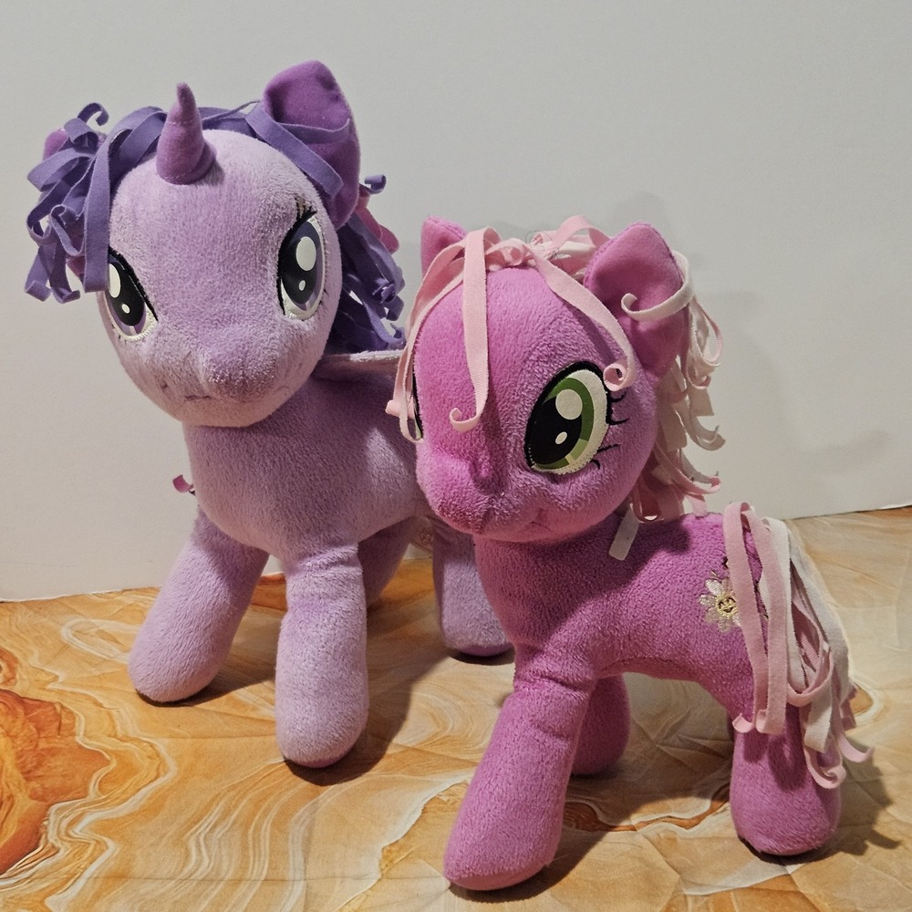 My Little Pony Twilight Sparkle Cheerilee Plush Lot Hasbro 2013 MLP